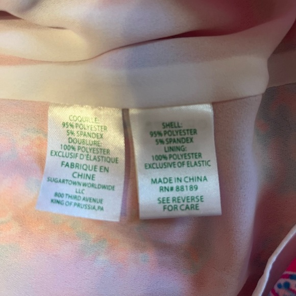 Lily Pulitzer Floral Faux Wrap Sundress Size 6 - Picture 9 of 9